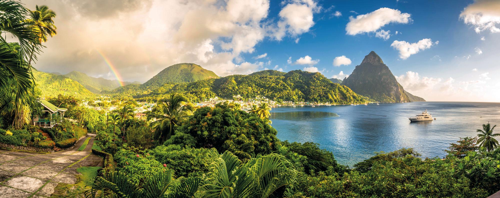 Navigate the stunning waters of St. Lucia alongside luxurious superyachts with Fraser Yachts. | Caribbean, St. Lucia, superyachts, navigation, yacht charter | Fraser