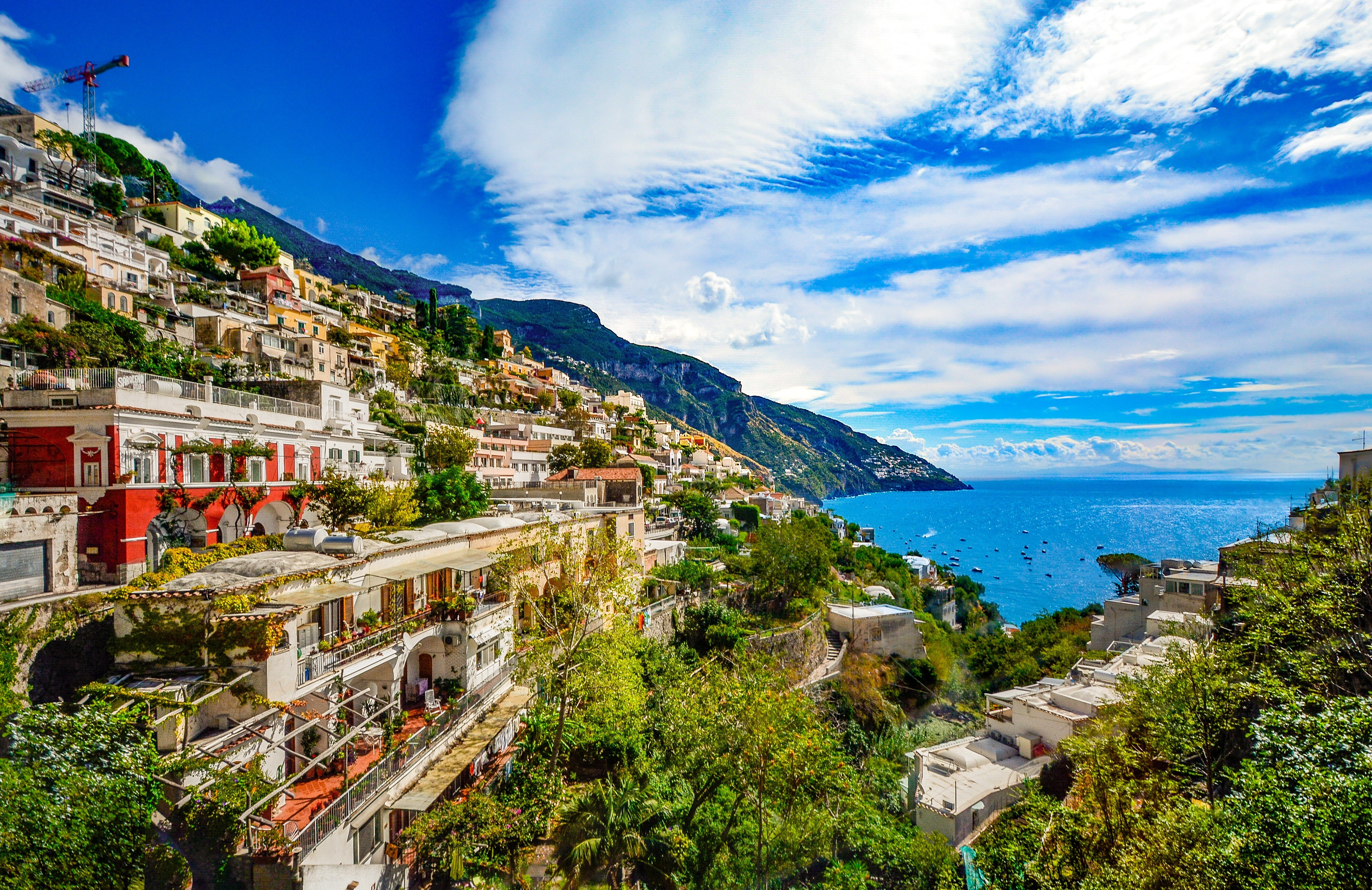 Positano on the Amalfi Coast, Italy—iconic cliffside village overlooking the sea, a must-see Mediterranean destination for luxury yacht cruising | Fraser Yachts