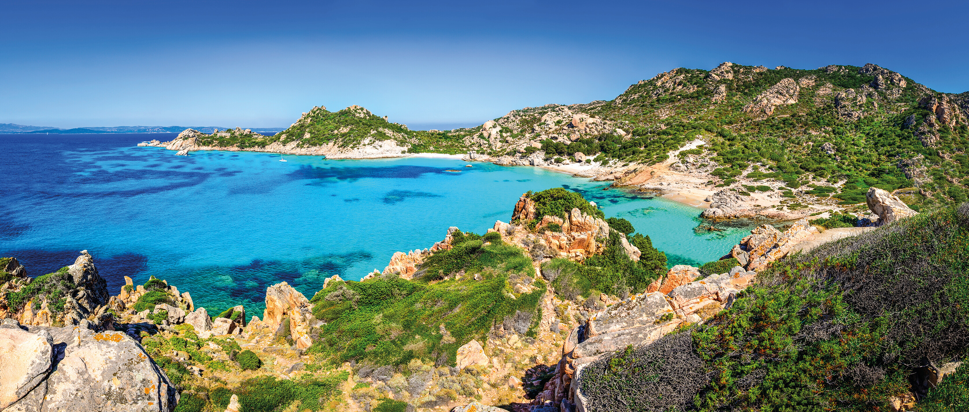 La Maddalena archipelago, Sardinia—crystal-clear waters and rugged islands form one of the Mediterranean’s most pristine yacht cruising destinations | Fraser Yachts