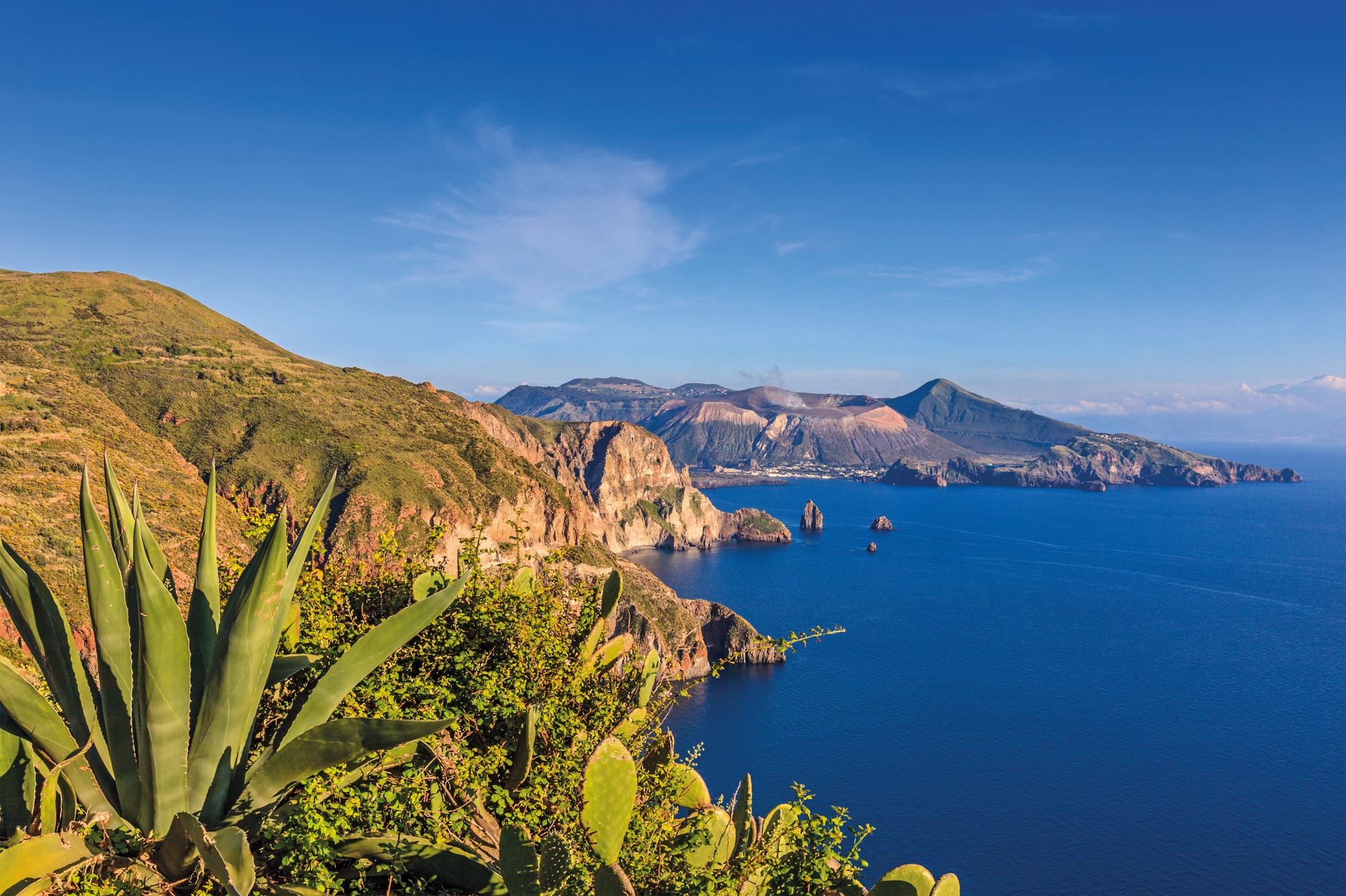 Embark on an unforgettable journey to the volcanic beauty of Lipari in the Aeolian Islands, Italy, with Fraser Yachts. | Mediterranean, Italy, Lipari, Aeolian Islands, yacht charter | Fraser