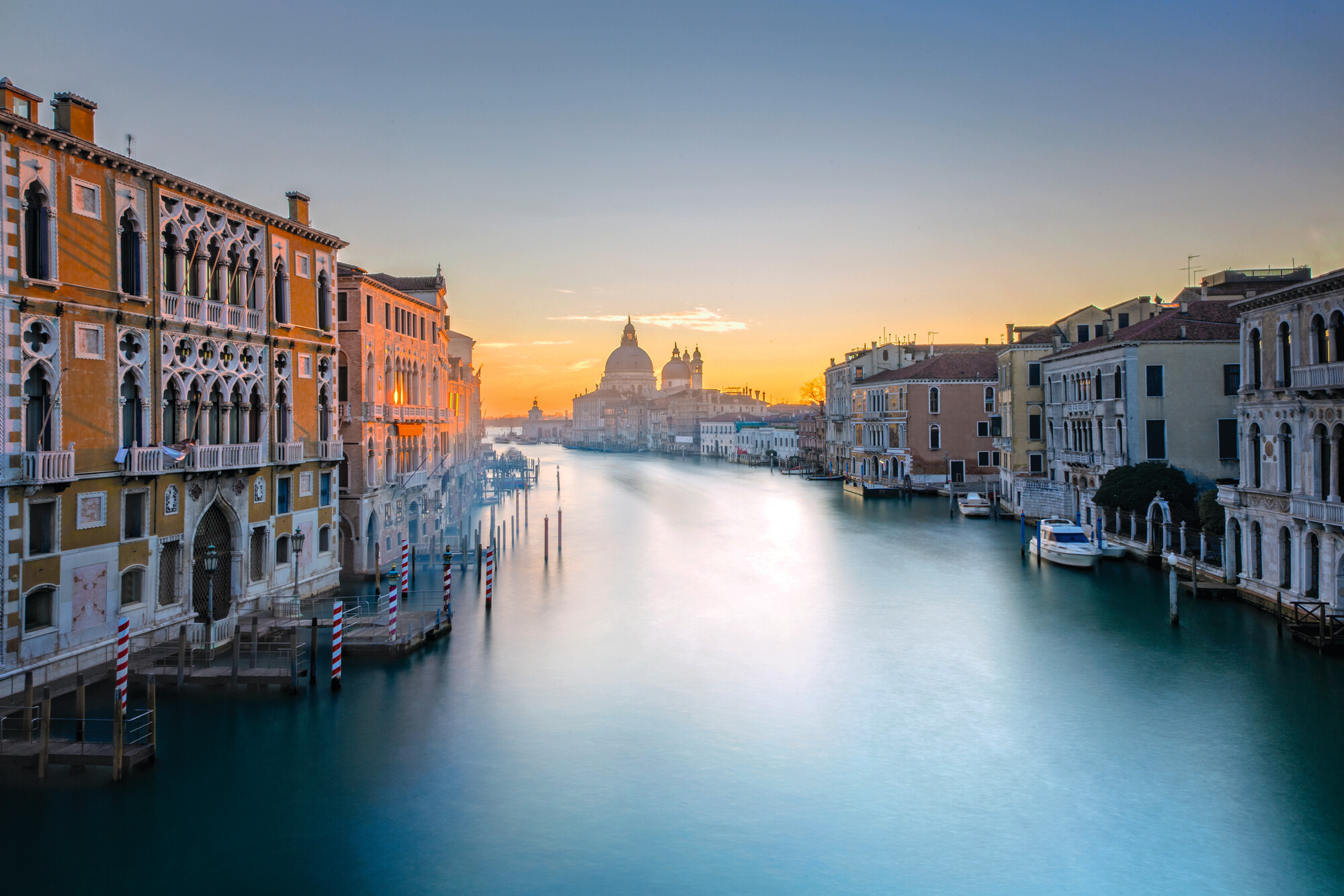 Experience the timeless allure of the Grand Canal in Venice, Italy, with Fraser Yachts. | Mediterranean, Italy, Venice, Grand Canal, yacht charter | Fraser