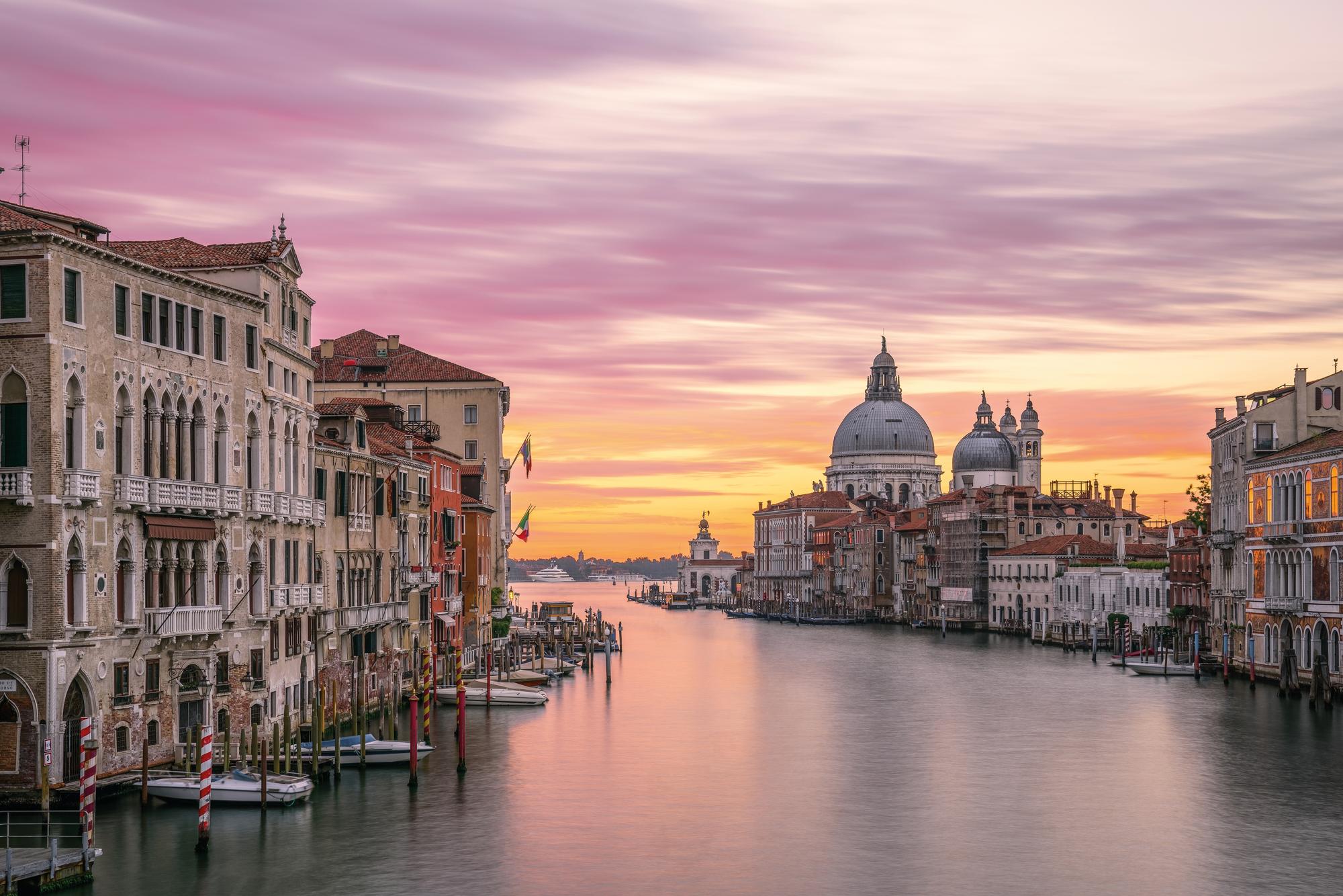 Explore the enchanting Grand Canal of Venice, Italy, with Fraser Yachts. | Mediterranean, Italy, Venice, Grand Canal, yacht charter | Fraser