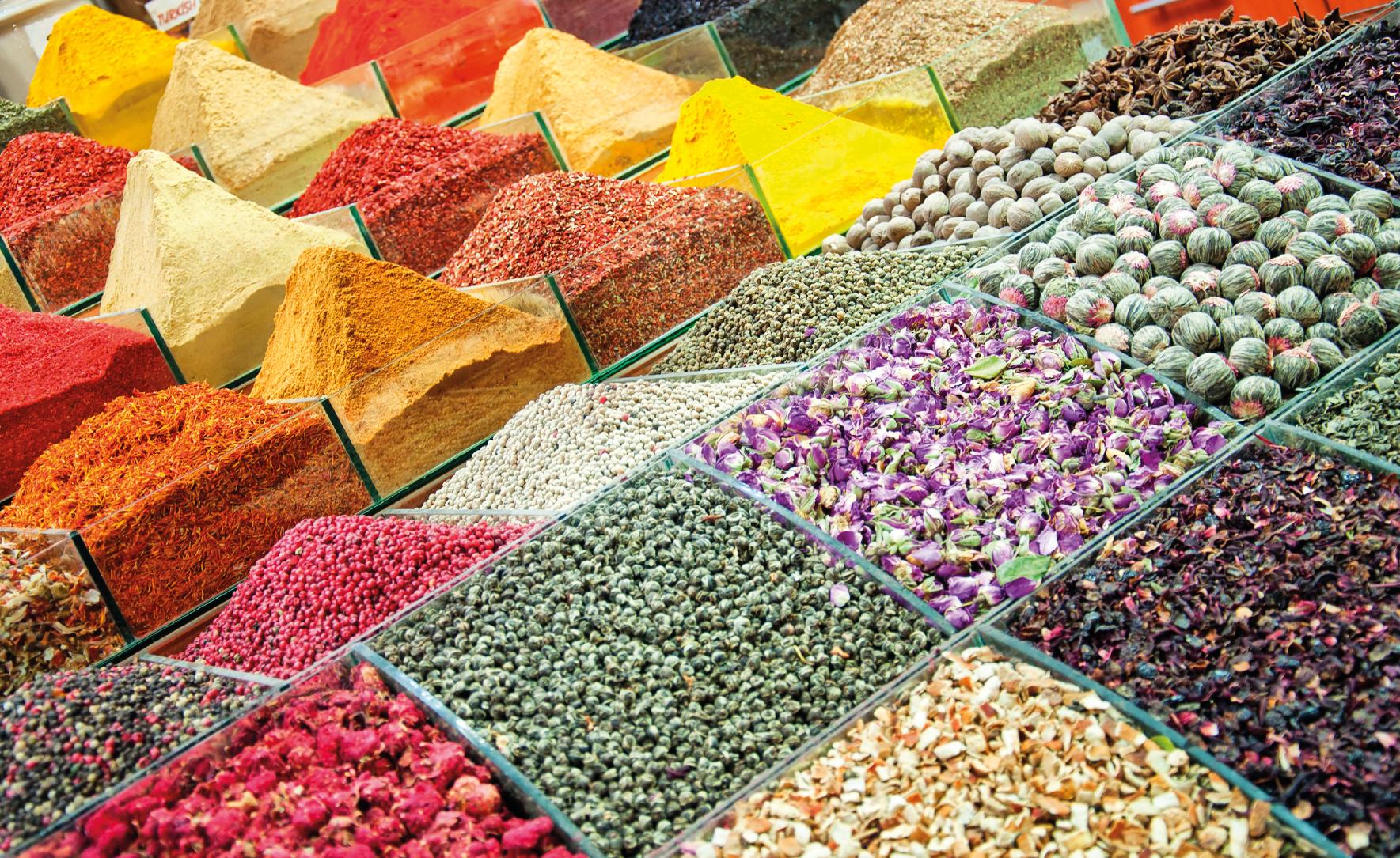 Discover the vibrant scents and colors of Istanbul's Egyptian Spice Market, a sensory delight in Turkey's Mediterranean, with Fraser Yachts. | Mediterranean, Turkey, Istanbul, Egyptian Spice Market, yacht charter | Fraser