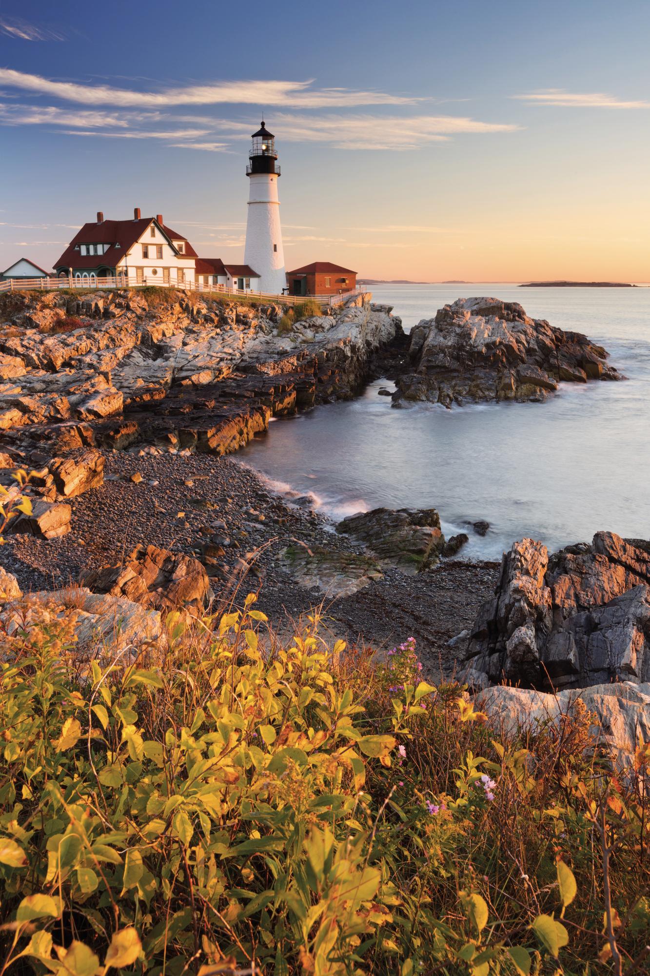 Portland Head Lighthouse: Majestic beacon of Maine's coastal allure, standing proud against the Atlantic backdrop. | Maine, Portland Head Lighthouse, North America | Fraser