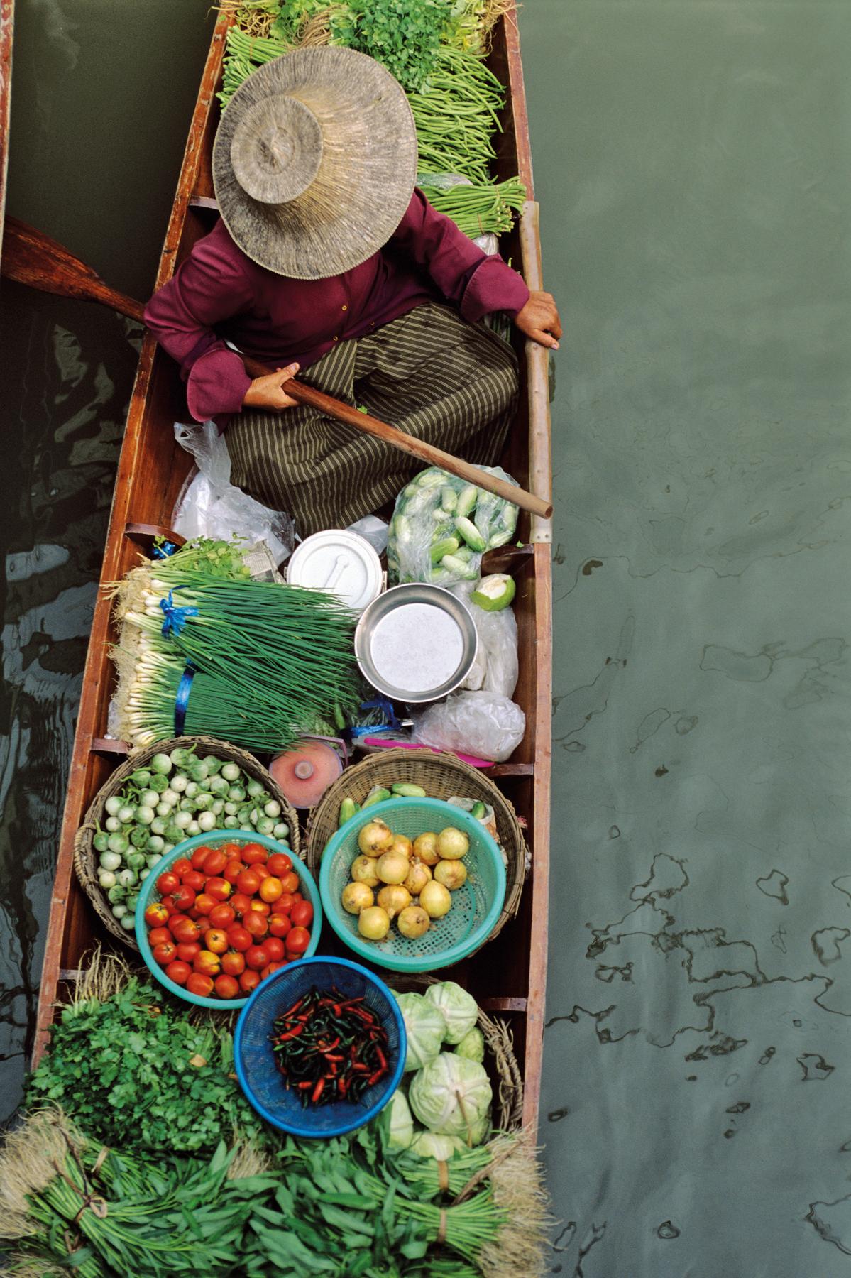 Explore the vibrant floating markets of Thailand in Southeast Asia with Fraser Yachts. | Southeast Asia, Thailand, floating market, yacht charter | Fraser