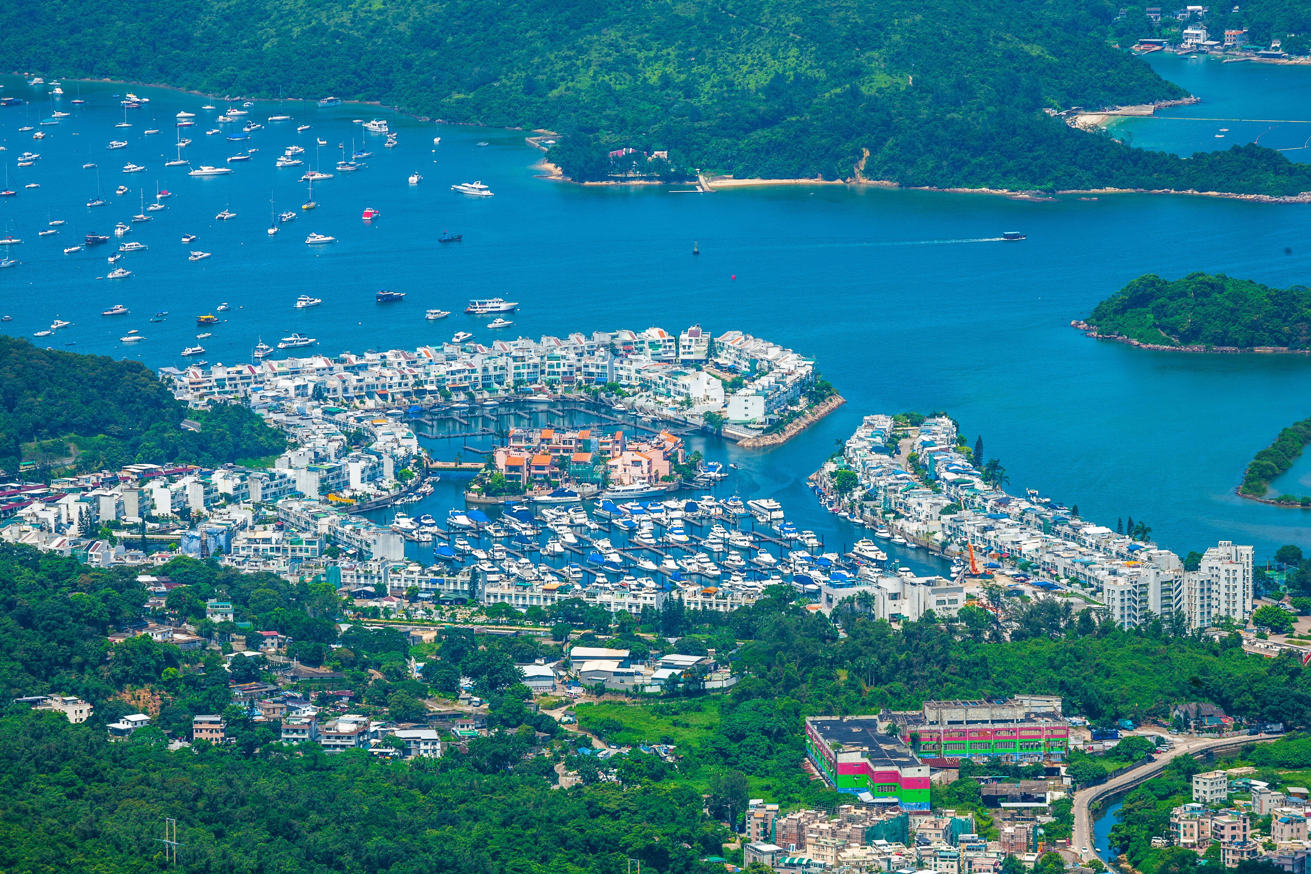 View of the Sai Kung skyline from Ma On Shan, Hong Kong—setting the scene for the Hong Kong International Boat Show with luxury yachts and a scenic marina backdrop |