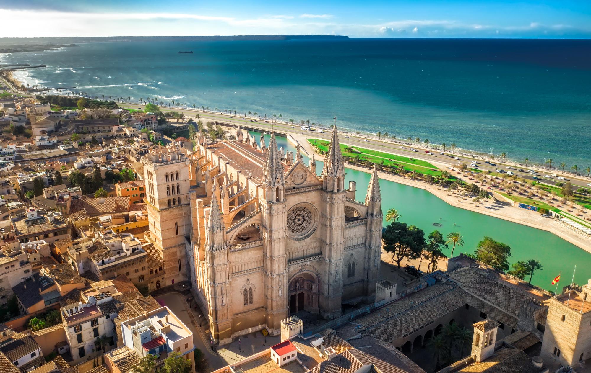 Discover the captivating architecture and historic attractions of Palma, in Spain's Balearic Islands, with its enchanting cityscape and iconic Gothic structures | Architecture, attraction, cityscape, Palma, Gothic, Balearic Islands, Spain | Fraser