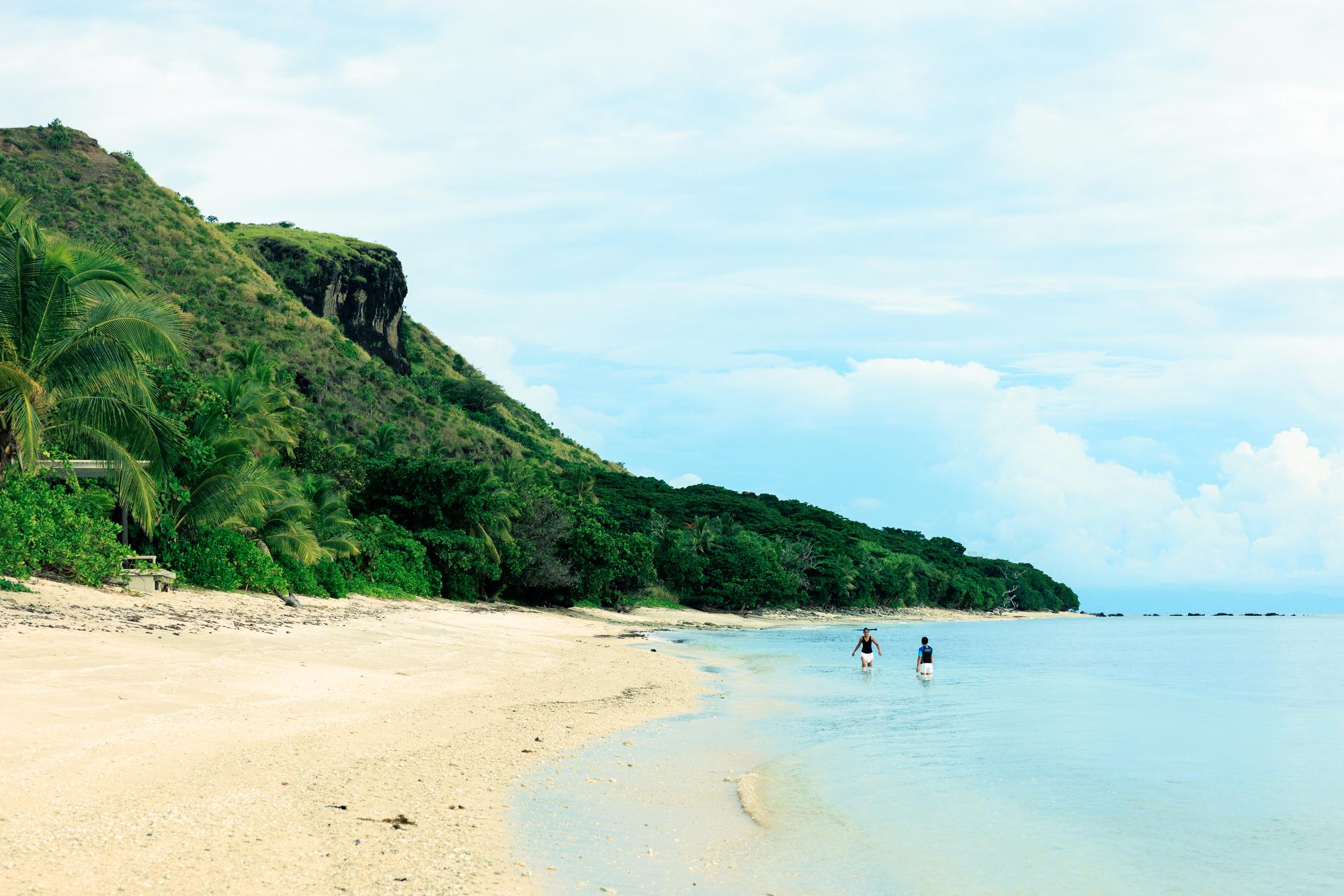 Explore Vomo Island’s tropical beauty in Fiji with its green landscape, stunning beach, and perfect summer vibes | Green, Scenic, Paradise, Beach, Summer, Sand, Wave, Fiji | Fraser