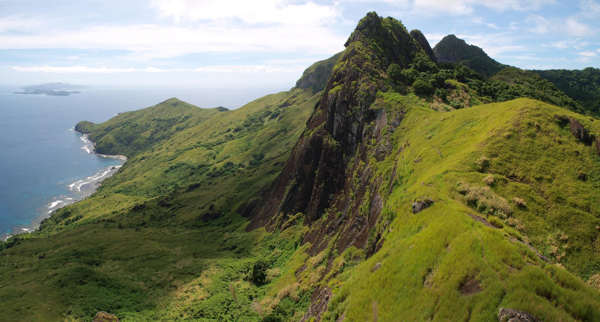 Explore the lush green vegetation of Waya Island in Fiji for an outdoor adventure in a tropical paradise | Vegetation, Outdoor, Green, Waya Island, Fiji | Fraser