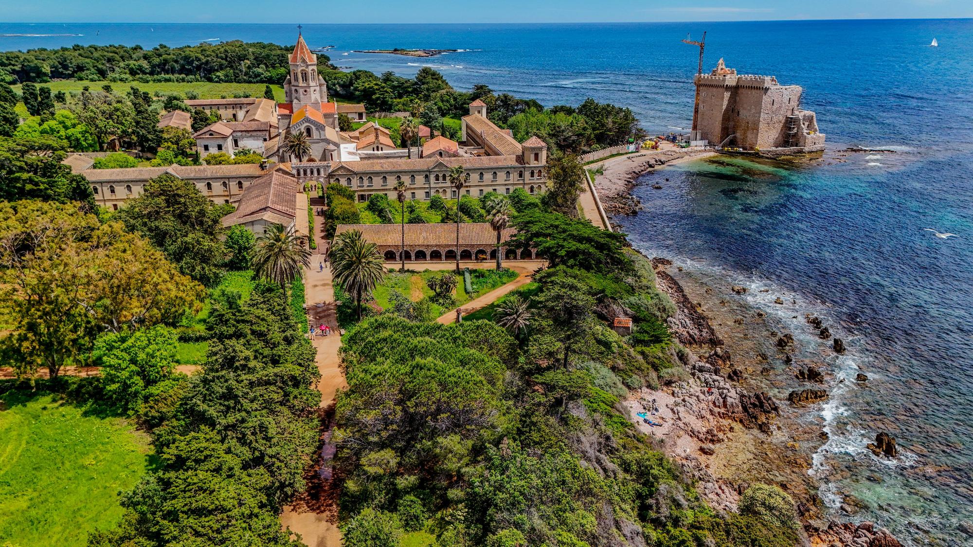 Uncover the tranquil beauty of the Lérins Islands, France, a serene stop on the Mediterranean itinerary. | Lérins Islands, Mediterranean France itinerary, French Riviera, Fraser Yachts | fraser