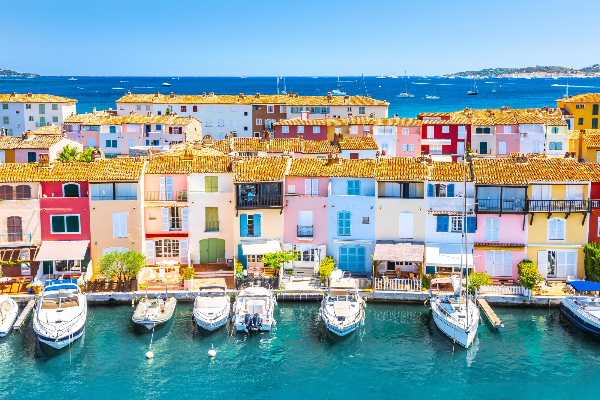 Explore the charming canals of Port Grimaud in Saint-Tropez, France, a unique stop on the Mediterranean itinerary. | Port Grimaud, Saint-Tropez, Mediterranean France itinerary, Fraser Yachts | fraser