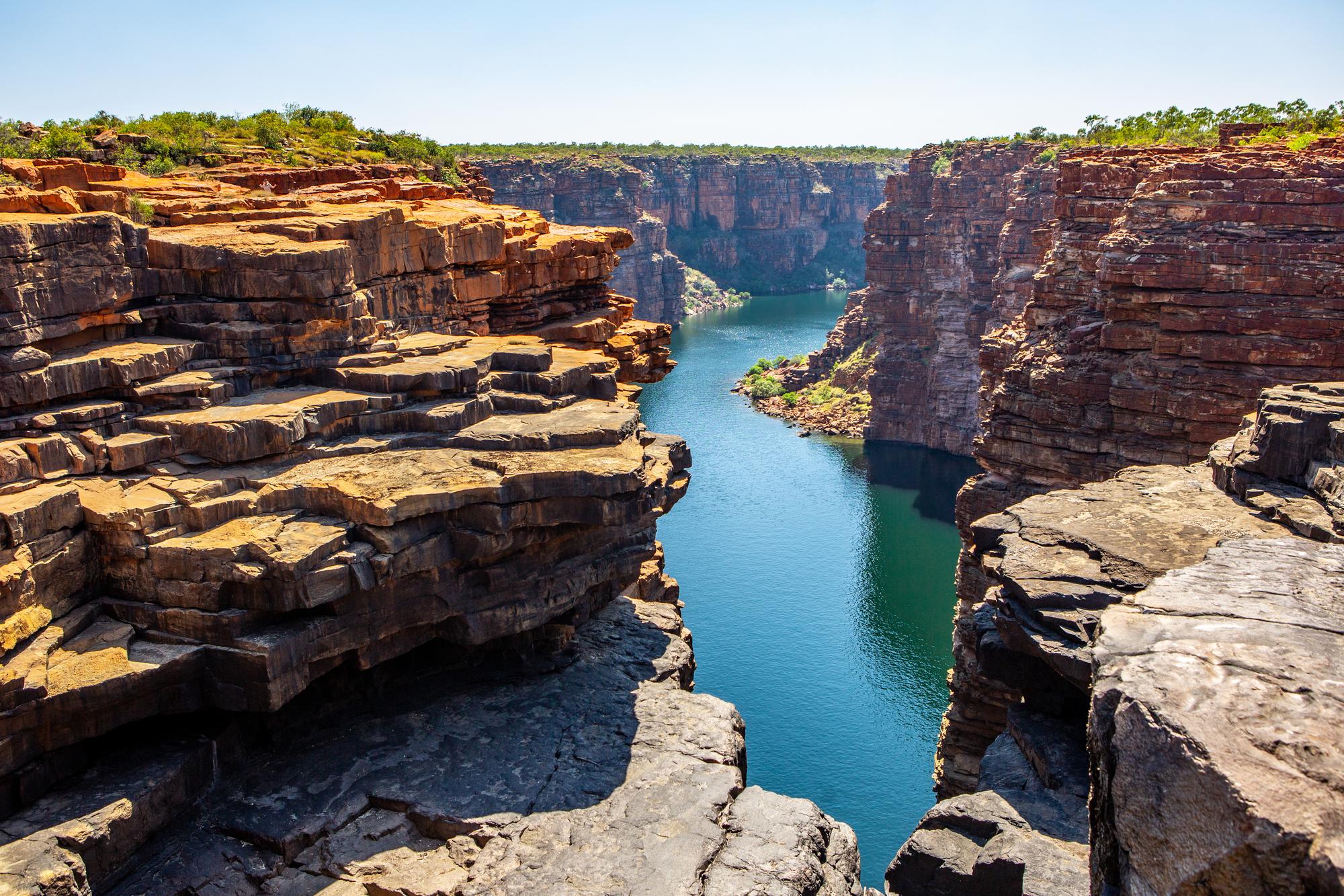 Explore the stunning King George River in Kimberley: Sandstone cliffs and adventure on an expedition boat | Gorgeous | Fraser