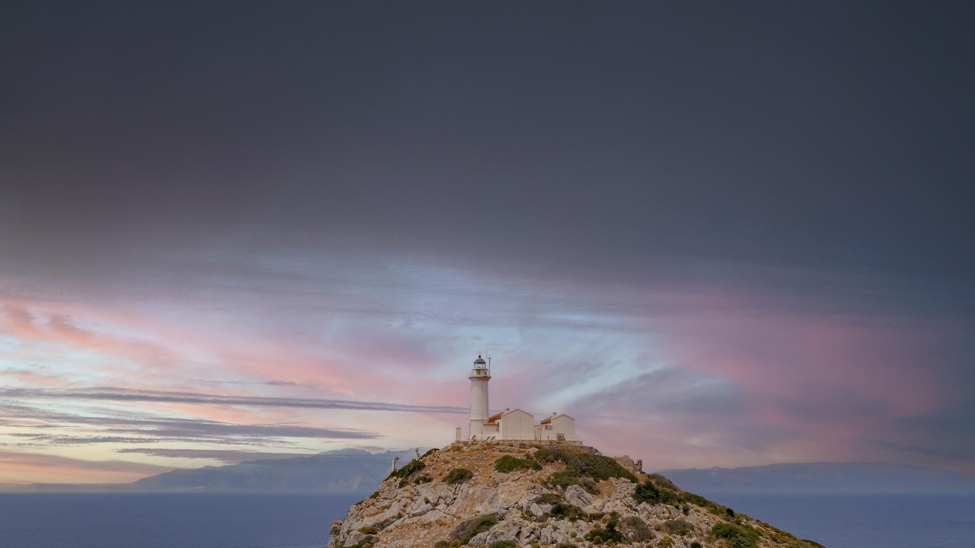 Behold the Datça Lighthouse in Turkey, set against a backdrop of beautiful skies with Ottoman architectural influences | Datça, lighthouse, beautiful sky, Ottoman, Turkey | Fraser