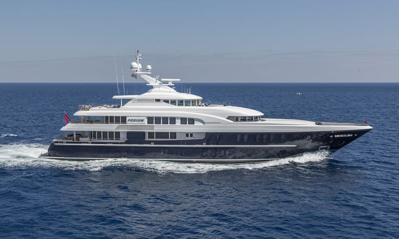 Lurssen's PODIUM Yacht Sold by Fraser as Ca | Fraser Yachts