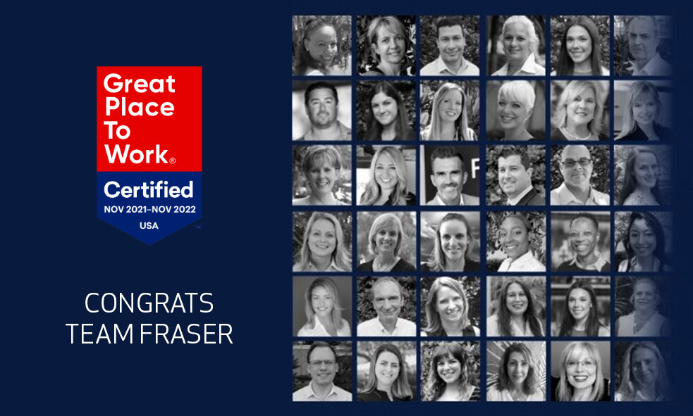 Fraser Earns 2021 Great Place to Work Certification | Fraser Yachts