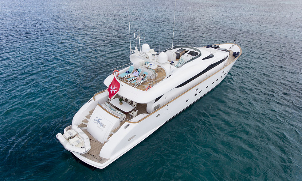 32m AMAYA Joins the Fraser Charter Fleet | Fraser Yachts